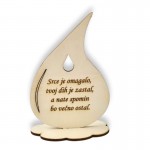 Lesena solza Srce je omagalo